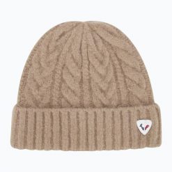 Czapka zimowa damska Rossignol Naya. Brązowe czapki zimowe Rossignol, bez wzorów, z elastanu, eleganckie. Za 179.99 zł.