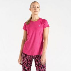 Damska koszulka sportowa szybkoschnąca Corral. Czerwone t-shirty sportowe Dare 2b, bez wzorów, z poliesteru, bez ramiączek, do biegania. Za 154.00 zł.