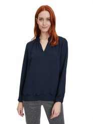 Betty Barclay Bluzka w kolorze granatowym rozmiar: 38. Niebieskie bluzki Betty Barclay, bez wzorów, bez kołnierzyka, bez ramiączek. Za 52.92 zł.