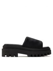 Calvin Klein Jeans Klapki Toothy Combat Sandal In Dc YW0YW01339 Czarny. Czarne klapki Calvin Klein Jeans, bez wzorów, z jeansu, bez obcasa, bez zapięcia. Za 519.99 zł.