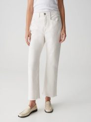 OPUS Dżinsy "Lani" - Regular fit - w kolorze białym rozmiar: 42/L26. Białe jeansy Opus, l, bez wzorów, klasyczne, z podwyższonym stanem. Za 173.99 zł.