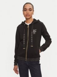 Fracomina Bluza FR24WT9005F44801 Czarny Regular Fit. Czarne bluzy Fracomina, l, bez wzorów, z syntetyku, bez kaptura. Za 319.99 zł.