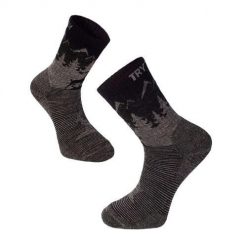 Szare skarpetki trekkingowe z wełny merynosów alpejskich w kolorze Capricorn. Szare skarpetki TRY TO FLY, bez wzorów, z wełny. W wyprzedaży za 83.39 zł.