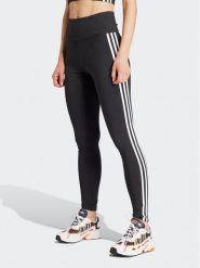 Adidas Legginsy 3-Stripes IP2968 Czarny Slim Fit. Czarne legginsy adidas, bez wzorów, z bawełny. Za 99.99 zł.