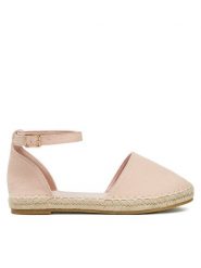 DeeZee Espadryle E8265-6 Różowy. Czerwone espadryle DeeZee, bez wzorów, z materiału, bez obcasa. Za 119.99 zł.