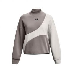 Bluza sportowa damska Under Armour Unstoppable Flc Crop Crew. Szare bluzy bez kaptura Under Armour, xs, bez wzorów, bez kaptura. Za 545.00 zł.