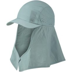 Czapka z daszkiem BUFF DESERT CAP SOLID. Niebieskie czapki z daszkiem Buff, bez wzorów, sportowe. Za 193.99 zł.