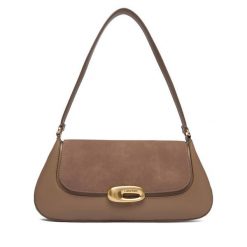 Torebka Calvin Klein. Brązowe torebki klasyczne Calvin Klein, bez wzorów, klasyczne, bez dodatków. Za 529.99 zł.