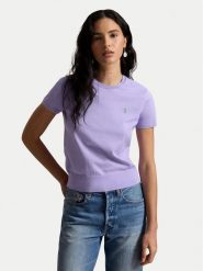 Polo Ralph Lauren T-Shirt 211971872505 Fioletowy jasny Regular Fit. Fioletowe t-shirty Polo Ralph Lauren, m, bez wzorów, z bawełny, bez kołnierzyka, bez ramiączek. Za 769.99 zł.
