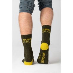 Skarpety 2-pak SUPER.NATURAL SN Cosy Socks 2-Pack. Zielone skarpetki super.natural, bez wzorów. Za 149.10 zł.