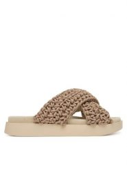 Inuikii Klapki Woven 1004.003.0062 Beżowy. Brązowe klapki Inuikii, bez wzorów, z materiału, bez obcasa, bez zapięcia. Za 859.99 zł.