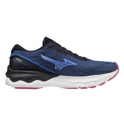Buty do biegania damskie Mizuno Wave Skyrise 3 W. Niebieskie buty do biegania Mizuno, bez wzorów, bez zapięcia, do biegania, mizuno wave. Za 595.75 zł.