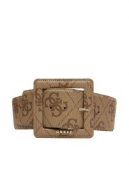 Guess Pasek Damski BW9247 P5370 Beżowy. Brązowe paski Guess, z aplikacjami, ze skóry. Za 199.99 zł.
