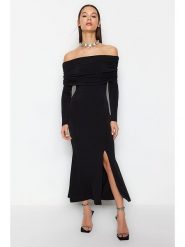 Trendyol Sukienka w kolorze czarnym rozmiar: 34. Czarne sukienki Trendyol, bez wzorów, bez kołnierzyka, bez ramiączek, maxi. Za 73.99 zł.