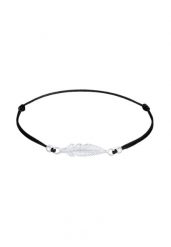 Elli Damski symbol pióra z nylonem w srebrze próby 925 Sterling Silver Bransoletki 1 ct. Szare bransoletki Elli, srebrne. Za 203.99 zł.