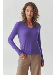 TATUUM Wełniany sweter "Roni" w kolorze fioletowym rozmiar: L. Różowe swetry Tatuum, l, bez wzorów, z wełny, bez ramiączek. Za 161.45 zł.