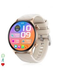 DAM Smartwatch "ZW63" w kolorze złoto-kremowym rozmiar: onesize. Brązowe zegarki DAM, metalowe. Za 375.90 zł.