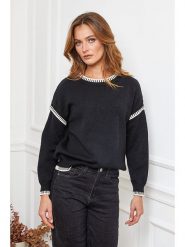 Joséfine Sweter "Brami" w kolorze czarnym rozmiar: L. Czarne swetry Joséfine, l, bez wzorów, bez ramiączek. Za 183.59 zł.