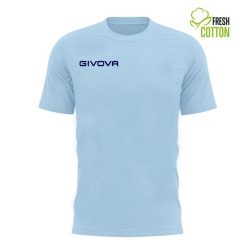 Stylowa Jasnoniebieska T-shirt Givova XL Unisex. Niebieskie t-shirty Givova, xl, bez wzorów, z bawełny, eleganckie, bez kołnierzyka, bez ramiączek. Za 52.75 zł.