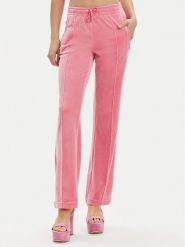 Juicy Couture Spodnie dresowe Tina JCAPW045 Różowy Regular Fit. Czerwone spodnie dresowe Juicy Couture, bez wzorów, z dresówki. Za 209.99 zł.