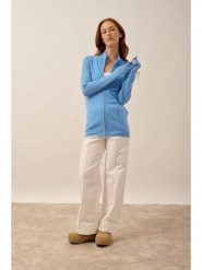 Just Cashmere Kaszmirowy kardigan "Ayr" w kolorze błękitnym rozmiar: M. Niebieskie swetry Just Cashmere, m, bez wzorów, z kaszmiru, bez ramiączek. Za 413.99 zł.