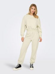 ONLY Bluza w kolorze beżowym rozmiar: XS. Brązowe bluzy ONLY, xs, bez wzorów, bez kaptura. Za 33.06 zł.