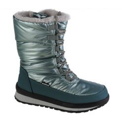 Buty CMP Harma Snow Boot 39Q4976-E111 zielone. Zielone śniegowce bez wzorów, z gumy, bez zapięcia. Za 470.29 zł.