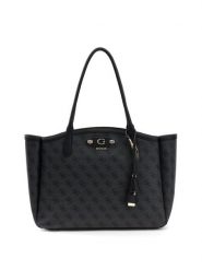 Guess Torebka HWSG97 49230 Czarny. Czarne shopper bag Guess, z aplikacjami, ze skóry, bez dodatków. Za 570.99 zł.