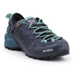 Buty Salewa Ws Wildfire Edge Gtx W 61376-3838 niebieskie. Niebieskie buty trekkingowe z gore-texu, bez zapięcia. Za 1,083.18 zł.