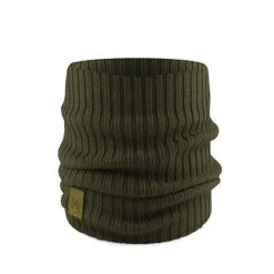 Komin z wełny merino Knitted Norval. Zielone szaliki i kominy Buff, bez wzorów, z wełny, sportowe. Za 172.99 zł.