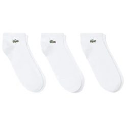 Skarpety Lacoste Core Performance (x3). Białe skarpetki Lacoste, bez wzorów, z materiału. Za 159.50 zł.