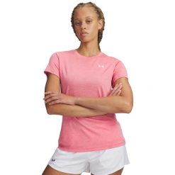 Under Armour Koszulka Sportowa Damska Tech Twist M/38. Białe t-shirty sportowe Under Armour, l, bez wzorów, z poliesteru, bez ramiączek, do biegania. Za 321.99 zł.