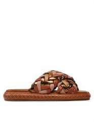 Liu Jo Klapki Amelia 14 SA3067 EX014 Brązowy. Brązowe klapki Liu Jo, bez wzorów, ze skóry, bez obcasa, bez zapięcia. Za 559.99 zł.