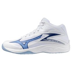 Buty do siatkówki Dorosły Mizuno Thunder Blade Z biały. Białe buty treningowe Mizuno, bez wzorów, bez zapięcia, do siatkówki. Za 340.45 zł.