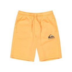 Spodenki z elastyczną talią EASY DAY. Brązowe szorty Quiksilver, bez wzorów, z bawełny. Za 119.15 zł.