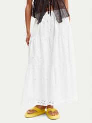 Desigual Spódnica maxi Vicenza 24SWFW05 Biały Regular Fit. Białe spódnice Desigual, xs, bez wzorów, z bawełny, maxi. Za 329.99 zł.