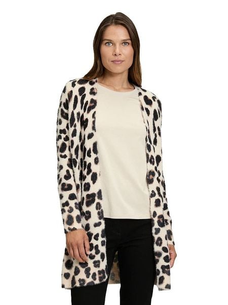 Betty Barclay Kardigan w kolorze beżowo-kremowo-szarym rozmiar: 38. Brązowe swetry Betty Barclay, bez wzorów, bez ramiączek. Za 178.95 zł.