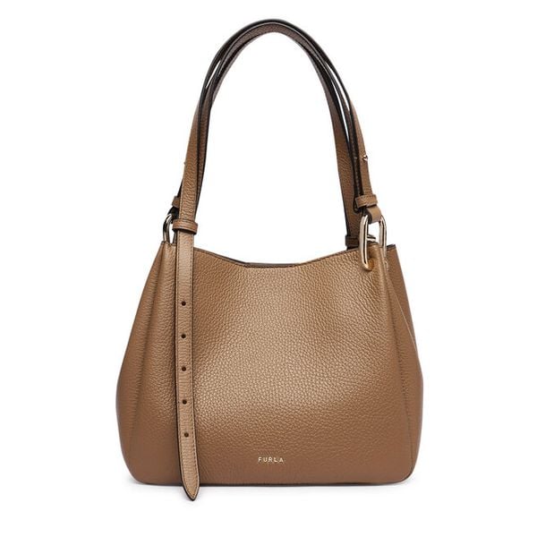 Torebka Furla. Brązowe torebki klasyczne Furla, bez wzorów, klasyczne, bez dodatków. Za 1,709.00 zł.