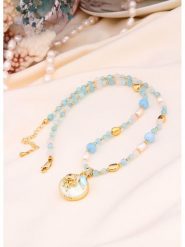 L'Atelier de Gaia Pozłacany naszyjnik perłami i opalami - dł. 50 cm rozmiar: onesize. Białe naszyjniki L'Atelier de Gaia, z materiału, z opalem, pozłacane. Za 183.15 zł.