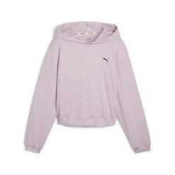 Bluza damska z kapturem Puma Studio Foundation. Fioletowe bluzy Puma, l, bez wzorów, bez ramiączek, z kapturem. Za 214.75 zł.