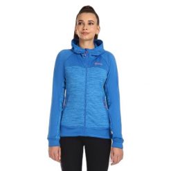 Bluza damska Kilpi Layana. Niebieskie bluzy z kapturem Kilpi, xs, bez wzorów, z kapturem, narciarskie. Za 396.23 zł.