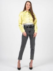 Patrizia Pepe Kurtka | 2O0003 D010 | Kobieta | Żółty. Żółte kurtki Patrizia Pepe, z aplikacjami, z bawełny, bez kaptura. W wyprzedaży za 499.00 zł.