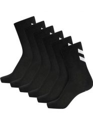 Skarpetki czarne Hummel hmlCHEVRON 6-PACK SOCKS uniwersalne. Czarne skarpetki Hummel, bez wzorów, z bawełny. Za 67.00 zł.
