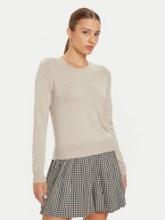 ONLY Sweter Venice 15333989 Beżowy Regular Fit. Brązowe swetry ONLY, l, bez wzorów, z wiskozy, bez ramiączek. Za 84.99 zł.