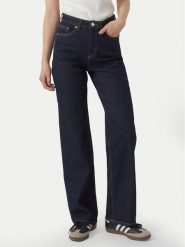 Vero Moda Jeansy Tessa 10297608 Granatowy Wide Leg. Niebieskie jeansy Vero Moda, bez wzorów, z bawełny. Za 219.99 zł.