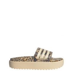 Klapki Adilette Platform. Czarne klapki adidas, bez wzorów, sportowe, bez obcasa, bez zapięcia. Za 279.00 zł.
