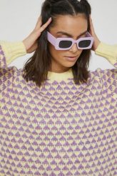 Only sweter damski kolor żółty. Żółte swetry ONLY, l, bez wzorów, z dzianiny, bez ramiączek. W wyprzedaży za 124.99 zł.