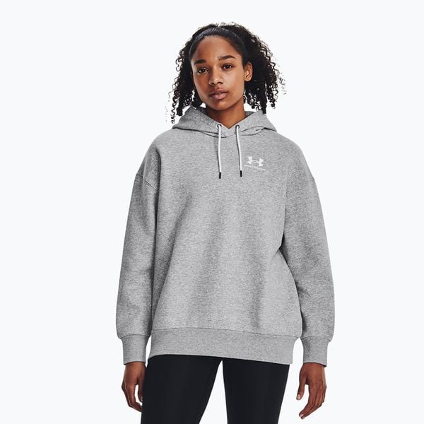 Bluza Under Armour Icon Fleece Hoodie. Szare bluzy Under Armour, bez wzorów, sportowe, bez ramiączek, bez kaptura. Za 199.99 zł.
