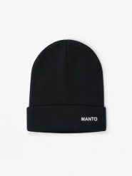 MANTO czapka zimowa BASE. Czarne czapki zimowe MANTO, bez wzorów, z wełny. Za 83.99 zł.