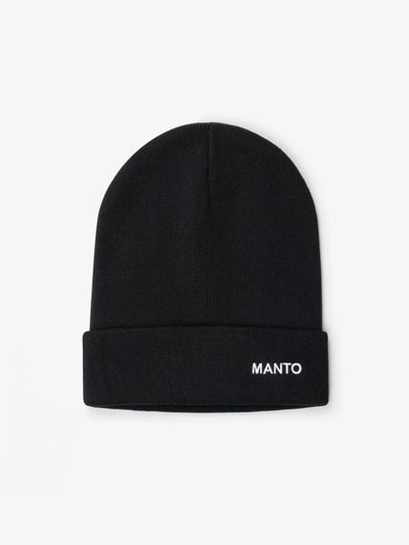 MANTO czapka zimowa BASE. Czarne czapki zimowe MANTO, bez wzorów, z wełny. Za 83.99 zł.